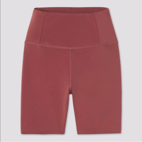 Girlfriend Collective FLOAT High-Rise Run Shorts in Fig (S) - Picture 5 of 9